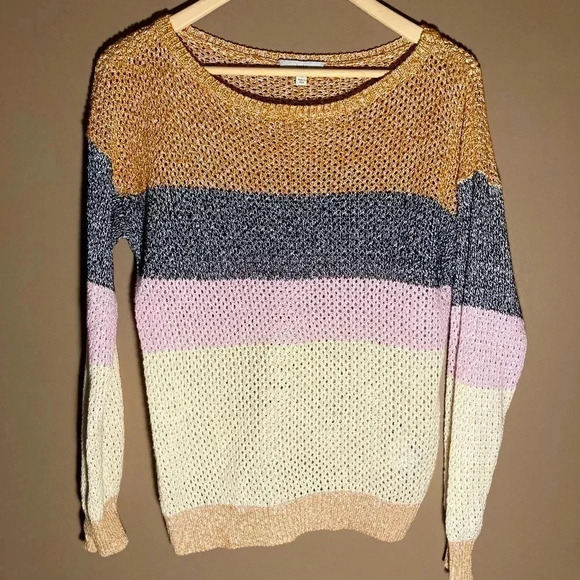 Joie striped cotton  sweater - Picture 1 of 5